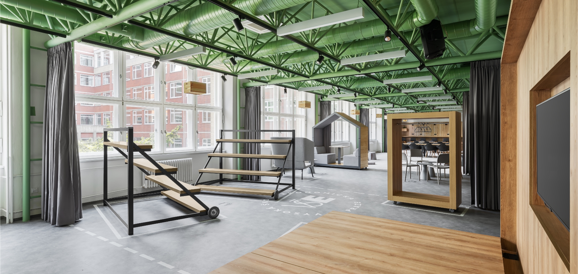 Coworkingový sál VŠE Praha